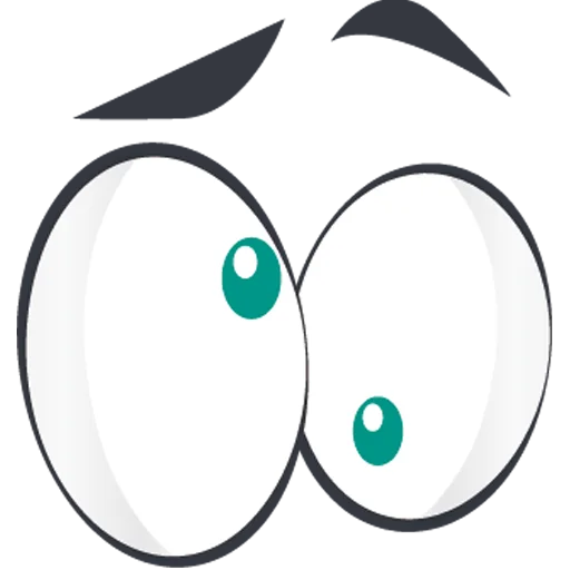 👀 Стикер «Cartoon Eyes» для Telegram
