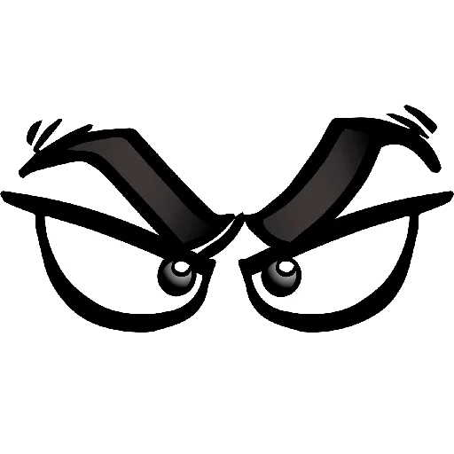 😠 Стикер «Cartoon Eyes» для Telegram