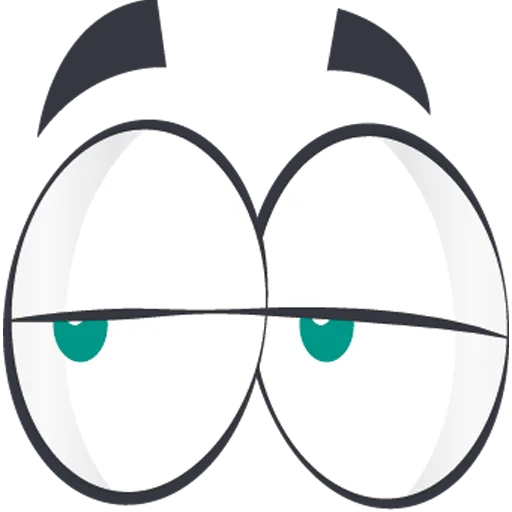 👀 Стикер «Cartoon Eyes» для Telegram