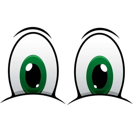 👀 Стикер «Cartoon Eyes» для Telegram