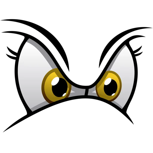 😡 Стикер «Cartoon Eyes» для Telegram