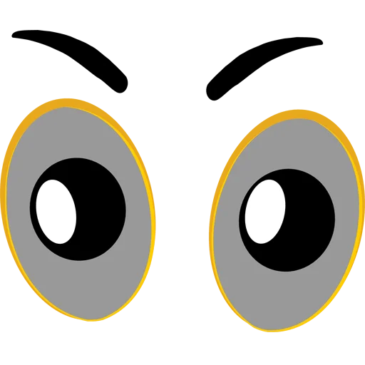 👀 Стикер «Cartoon Eyes» для Telegram
