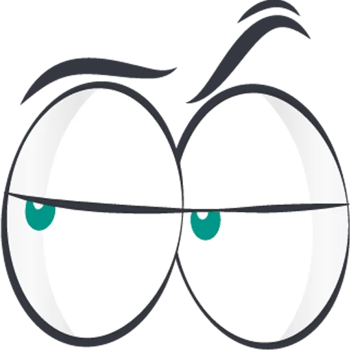 👀 Стикер «Cartoon Eyes» для Telegram