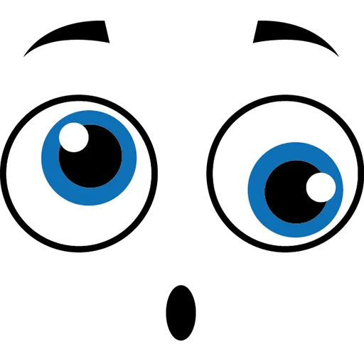 👀 Стикер «Cartoon Eyes» для Telegram