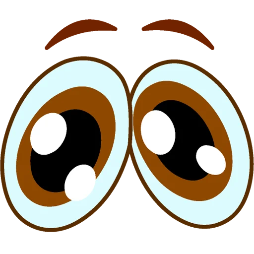 👀 Стикер «Cartoon Eyes» для Telegram