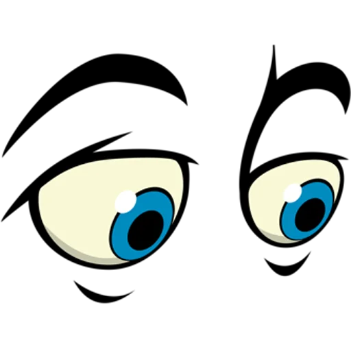 👀 Стикер «Cartoon Eyes» для Telegram
