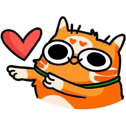 😘 Эмодзи «Рыжий кот Кешбэкс» для Telegram