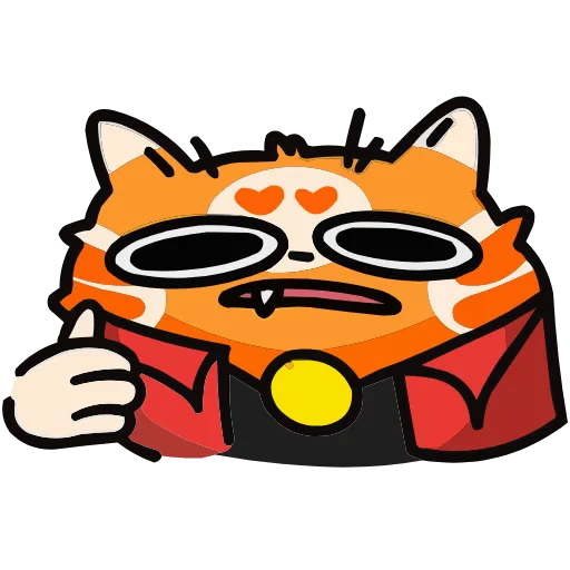 😎 Эмодзи «Рыжий кот Кешбэкс» для Telegram