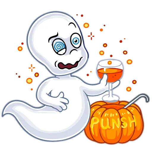 Стикер 20 Набор эмоджи по мульту «Casper Каспер» в HD качестве