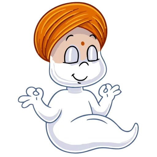 Стикер 18 Набор эмоджи по мульту «Casper Каспер» в HD качестве