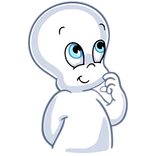Стикер 17 Набор эмоджи по мульту «Casper Каспер» в HD качестве