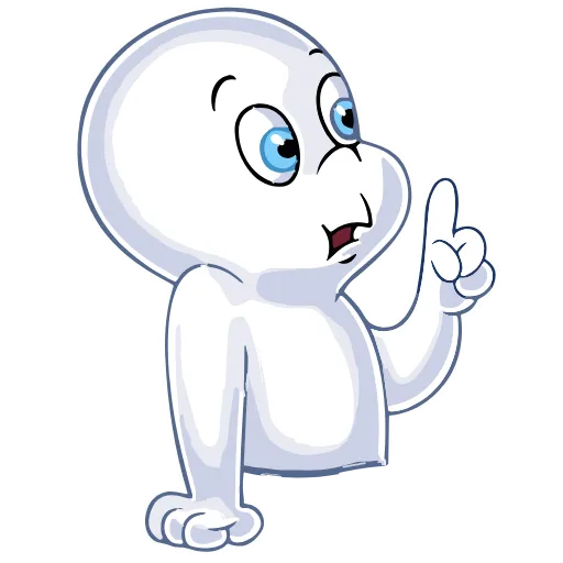 Стикер 21 Набор эмоджи по мульту «Casper Каспер» в HD качестве