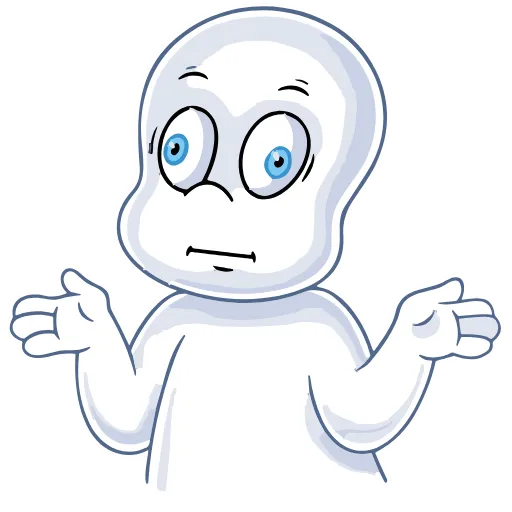 Стикер 7 Набор эмоджи по мульту «Casper Каспер» в HD качестве