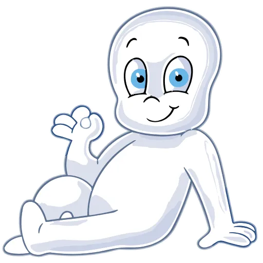 Стикер 26 Набор эмоджи по мульту «Casper Каспер» в HD качестве