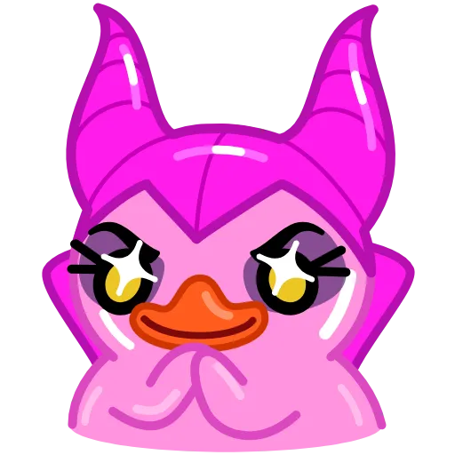 Стикер 11 Утя смайлики / Utya Duck emoji