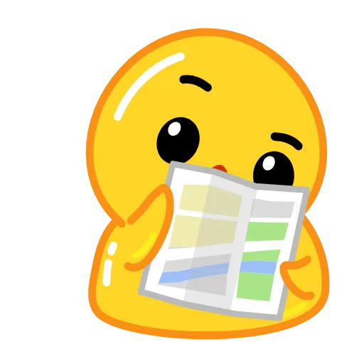 Стикер 27 Утя смайлики / Utya Duck emoji