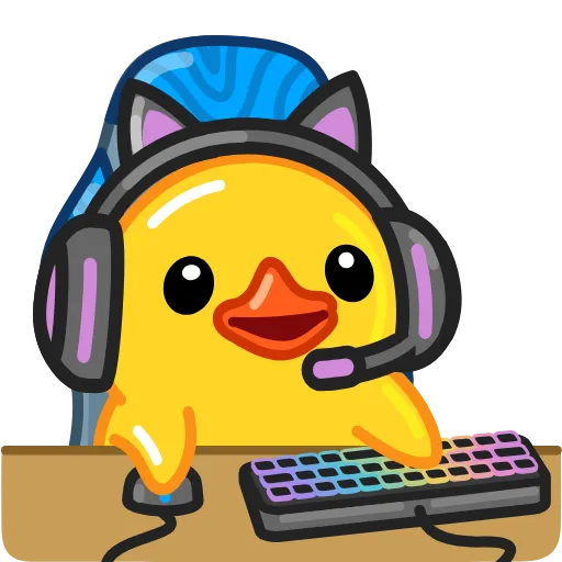 Стикер 22 Утя смайлики / Utya Duck emoji