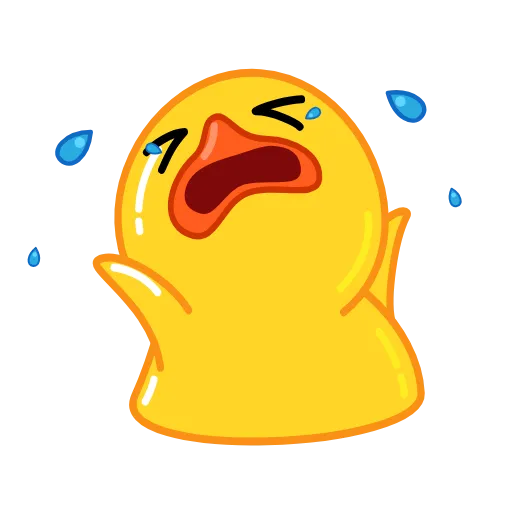 Стикер 31 Утя смайлики / Utya Duck emoji