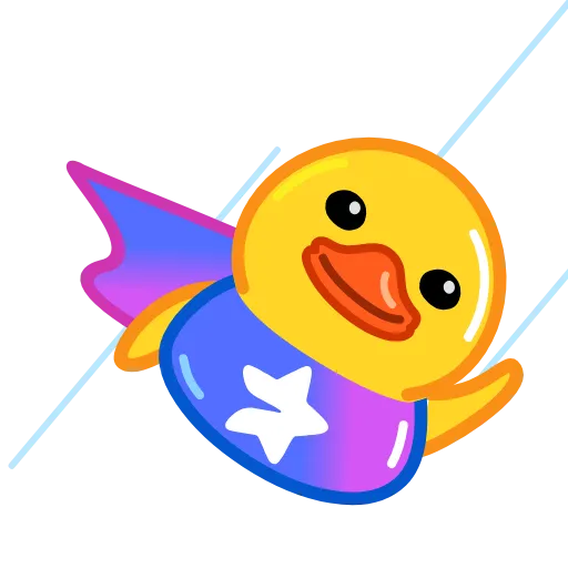 Стикер 34 Утя смайлики / Utya Duck emoji
