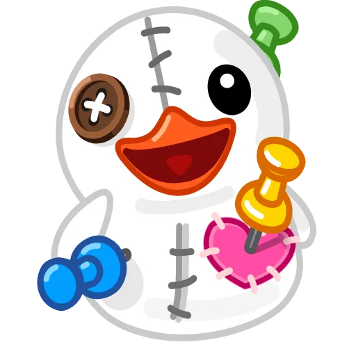 Стикер 12 Утя смайлики / Utya Duck emoji