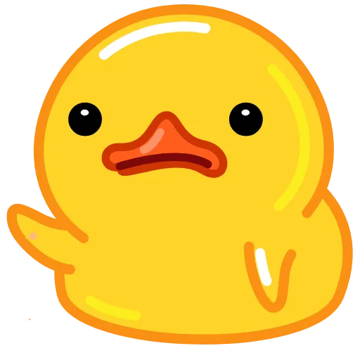 Стикер 53 Утя смайлики / Utya Duck emoji