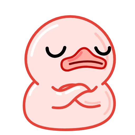 Стикер 4 Утя смайлики / Utya Duck emoji