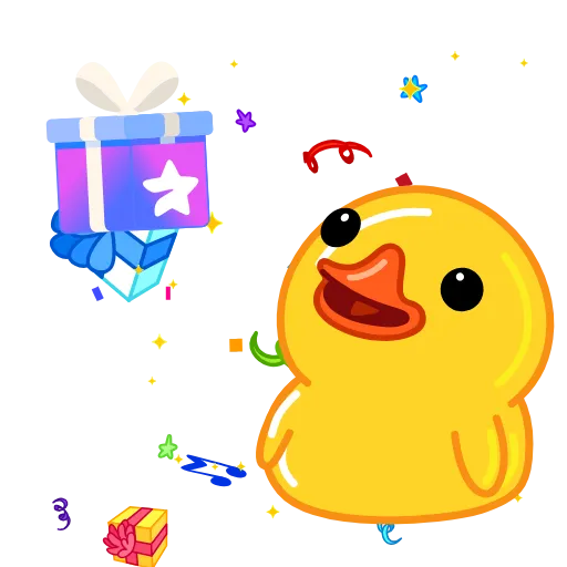 Стикер 40 Утя смайлики / Utya Duck emoji