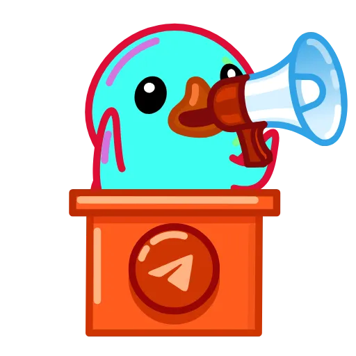 Стикер 8 Утя смайлики / Utya Duck emoji