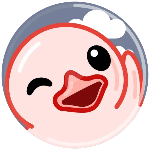 Стикер 26 Утя смайлики / Utya Duck emoji