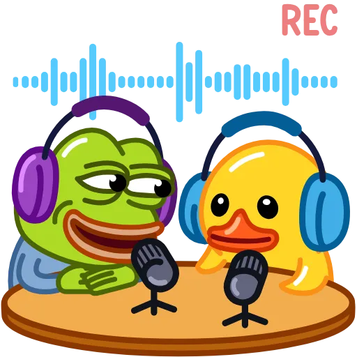 Стикер 47 Утя смайлики / Utya Duck emoji