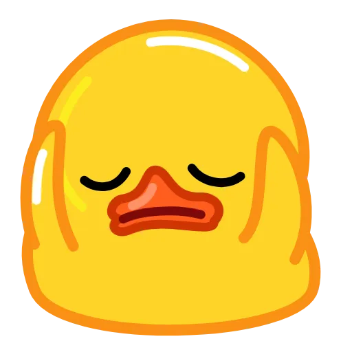 Стикер 56 Утя смайлики / Utya Duck emoji