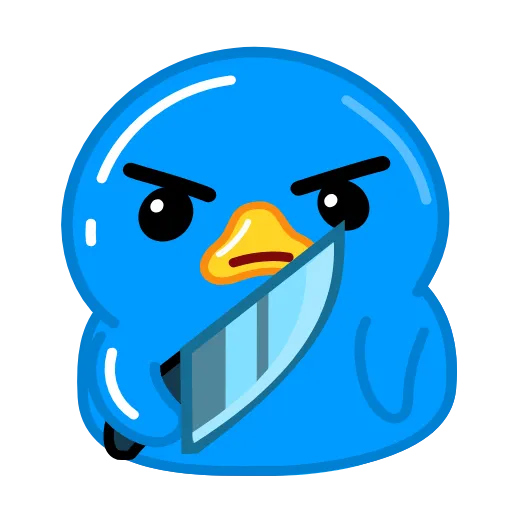 Стикер 30 Утя смайлики / Utya Duck emoji