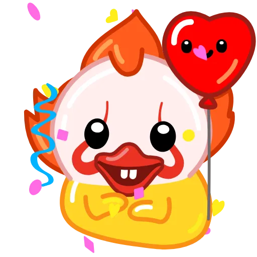 Стикер 57 Утя смайлики / Utya Duck emoji