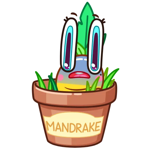 Стикер 4 😲Mandrake - мандрагора
