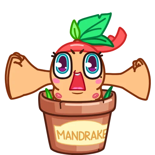 Стикер 11 😲Mandrake - мандрагора