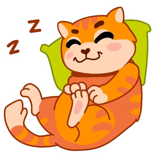 😴 Эмодзи «Кот Батон» для Telegram