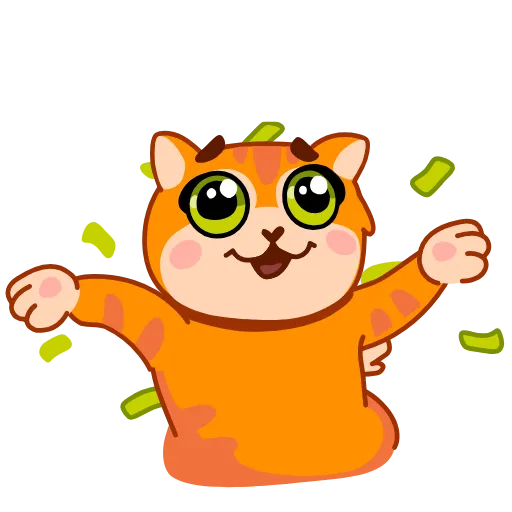 🥳 Эмодзи «Кот Батон» для Telegram