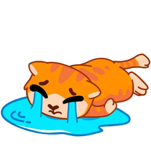 😭 Эмодзи «Кот Батон» для Telegram