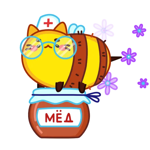Стикер 16 Котопчёл