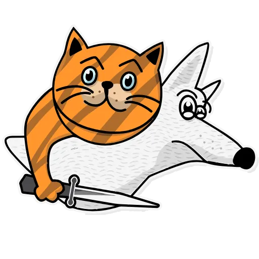 Стикер 3 Cat Busik
