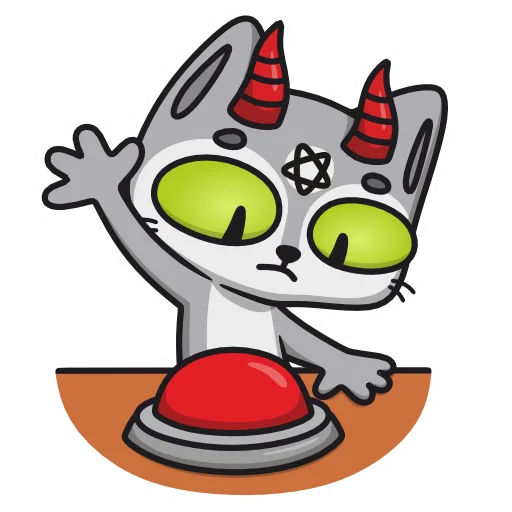 ❌ Стикер «Demon Cat Diamond» для Telegram
