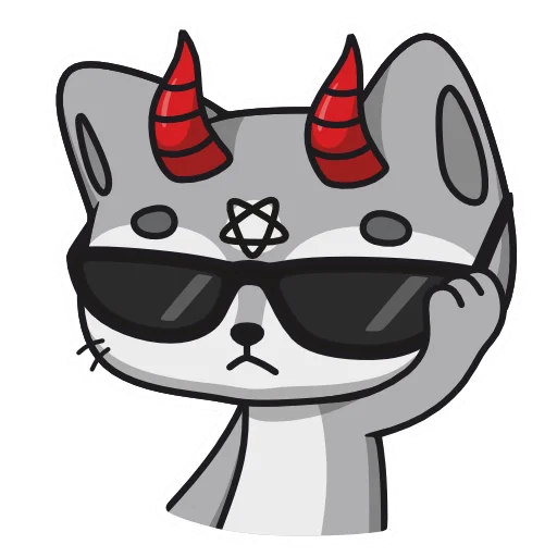 😎 Стикер «Demon Cat Diamond» для Telegram