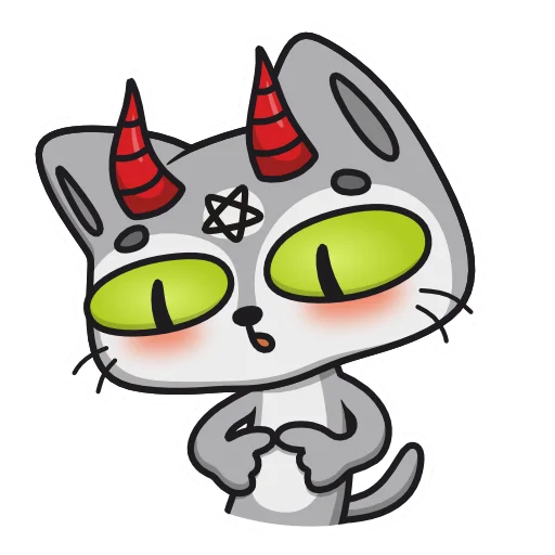 🥺 Стикер «Demon Cat Diamond» для Telegram