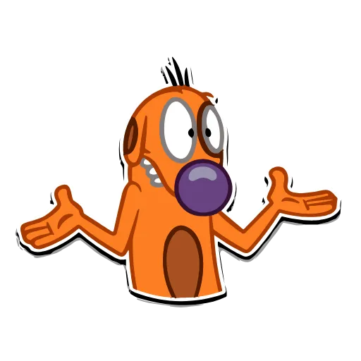 Стикер 6 Набор эмоджи по мульту «CatDog Котопёс» в HD качестве