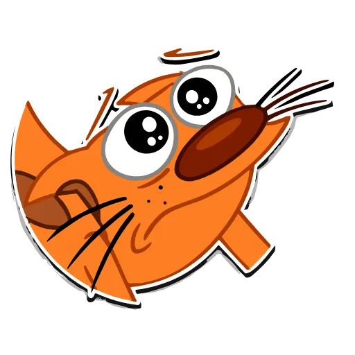 Стикер 13 Набор эмоджи по мульту «CatDog Котопёс» в HD качестве