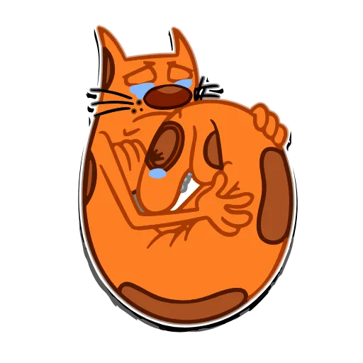Стикер 42 Набор эмоджи по мульту «CatDog Котопёс» в HD качестве