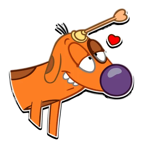 Стикер 30 Набор эмоджи по мульту «CatDog Котопёс» в HD качестве