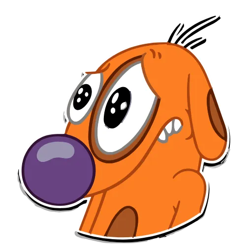 Стикер 14 Набор эмоджи по мульту «CatDog Котопёс» в HD качестве