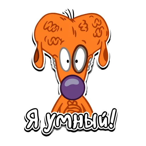 Стикер 12 Набор эмоджи по мульту «CatDog Котопёс» в HD качестве