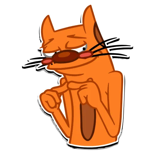 Стикер 17 Набор эмоджи по мульту «CatDog Котопёс» в HD качестве